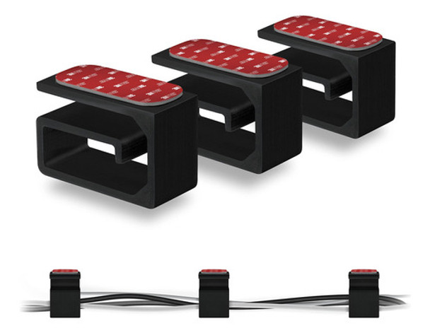 Soporte Organizador De Cables Adhesivo Vhb De 3 Piezas, Para 0