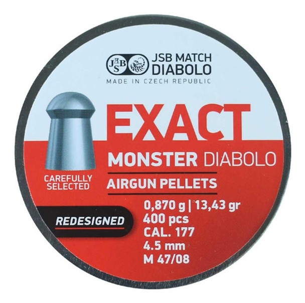 Chumbinho 4.5 Caça Maciço Jsb Exact Monster Redesigned 400un 0