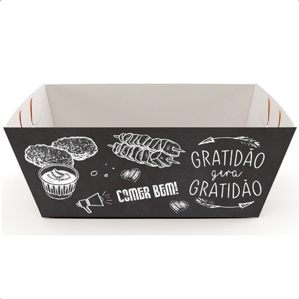 Caixinha Embalagem Food Truck Bandeja Giz - 400un 0