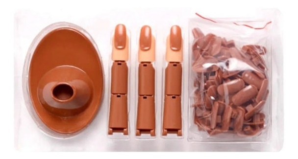 Dedos De Practica Articulados + Base + 100 Uñas De Repuesto 0 Dedos De Practica Articulados + Base + 100 Uñas De Repuesto 0