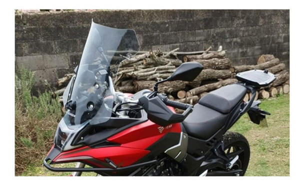 Parabrisa Elevado 54cm Ancho Motos Voge 300 500 650 Ds Indio 2 Parabrisa Elevado 54cm Ancho Motos Voge 300 500 650 Ds Indio 2