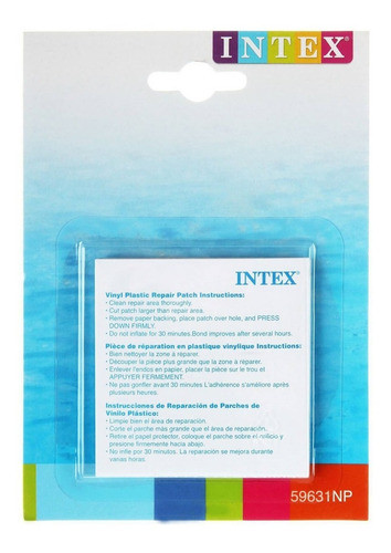 Kit Reparacion Parche Intex Adhesivo Colchon Pileta Inflabl 0