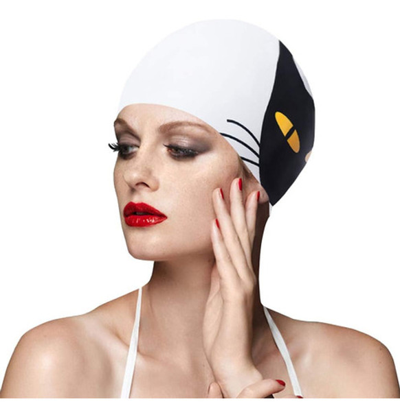 Balneaire Gorra Natación Silicona Impermeables Negra 0