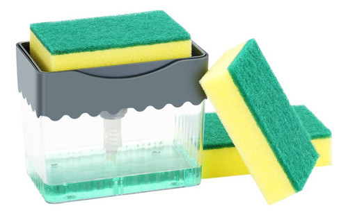 Amazefan Dispensador De Bomba De Jabn Y Soporte De Esponja, 0