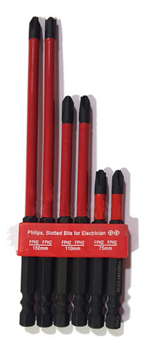 Juego Set Kit Puntas De Impacto Ph2 Magnéticas Ruhlmann 0