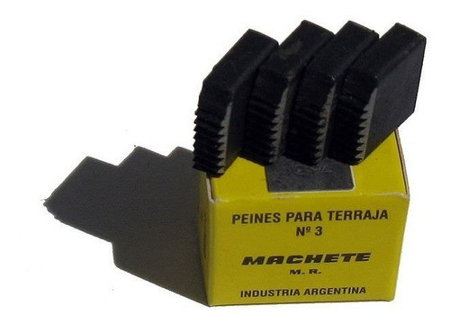 Peine P/terraja Nº3 Machete 4 Piezas 1 Bspt 0