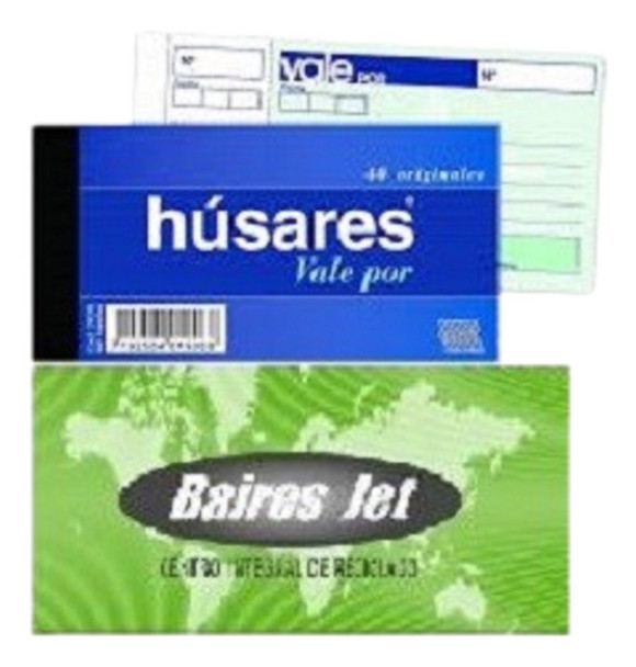 20 Talonario Original Vale Por Husares 1908 7,5x14,5 Cm 0