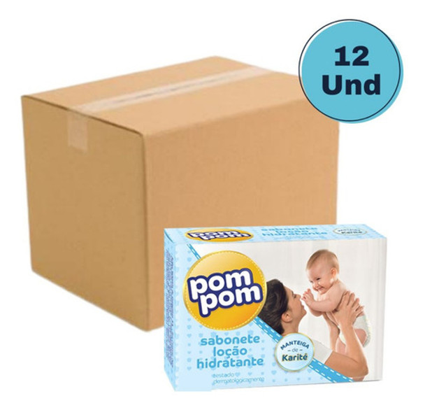 Kit Com 12 Sabonetes Bebe Pompom Manteiga De Karité 0