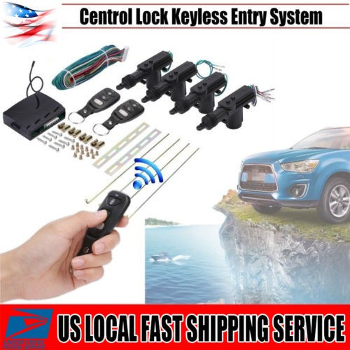 Universal 4 Puertas Control Remoto Coche Central De Bloqueo 0