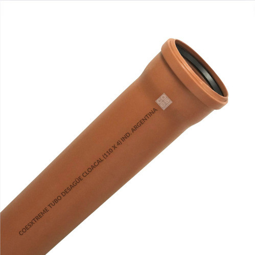 Caño Tubo Coes Marron Desague Cloacal 110 X 4mts Aro Goma 0