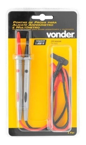 Pontas De Prova Agulha Cat Lll Vonder Multimetro Amperimetro 0