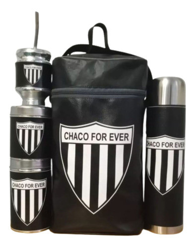 Equipo De Mate Completo Set Matero Chaco For Ever. Ecocuero 0