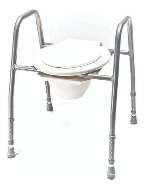Eleva Inodoro Elevador Aluminio Liviano Regulable En Altura 0
