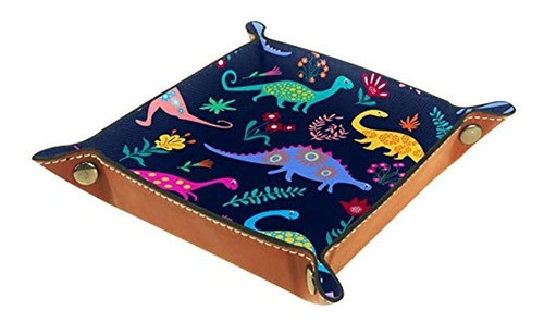 Aisso Valet Bandeja Dinosaurios Estampado De Patrón Azul Ba 0