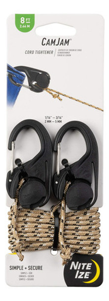 Nite Ize Ncj-25-2r3 Camjam - Tensor De Cuerda De Amarre Con. 0 Nite Ize Ncj-25-2r3 Camjam - Tensor De Cuerda De Amarre Con. 0