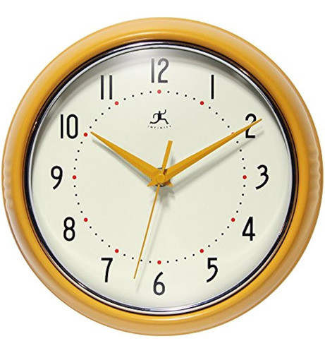 Retro 9 Pulgadas Barrido Silencioso Sin Tictac Medio Siglo C 0