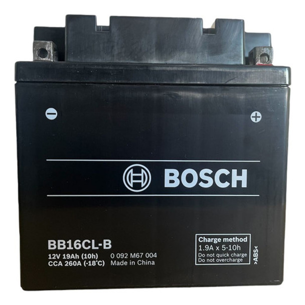 Bateria Bosch Gel Bb16cl-b = Yb16cl-b 19ah Moto Agua 0