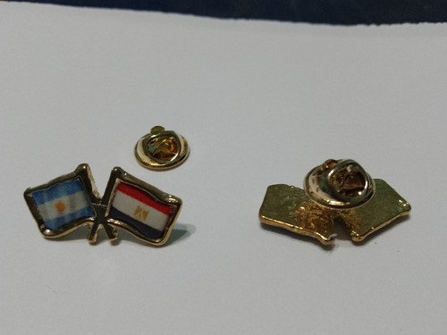 Pins Bandera Argentina Con Egipto De 2 Cms 0