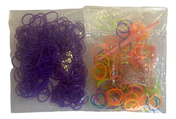 Gomitas Para Hacer Pulseras Reposición Color Violeta / M11 0