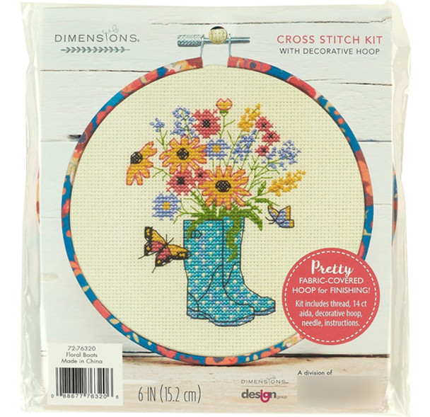 Kit De Bordado Floral Para Principiantes, 15cm, 5 Piezas 0