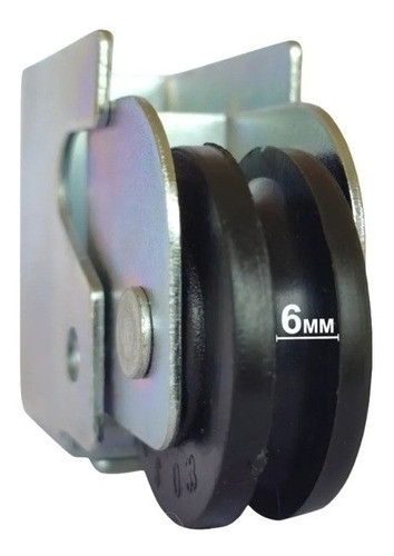Roldana Porta Correr 45mm - Inferior 02 Peças 0