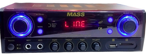 Amplificador Estereo Digital Mass 300w 0