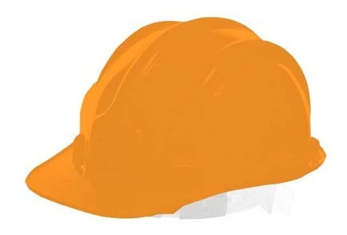 Casco De Seguridad Naranja -obra Albañil 0