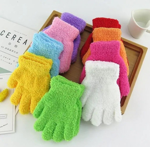 Guantes Peludos Hermosos Invierno Abrigados 0
