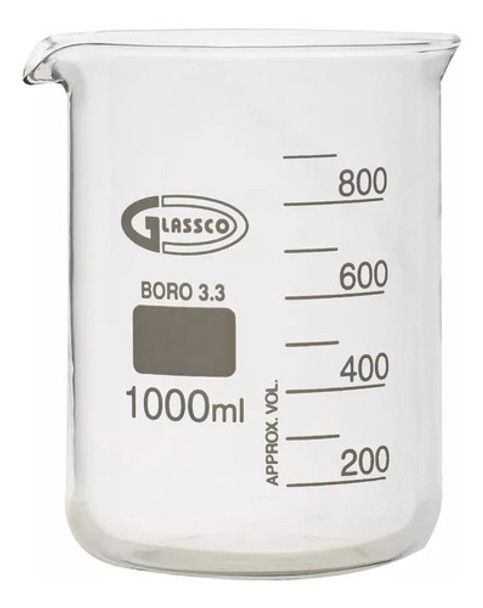 Vaso Precipitado 1000 Ml Borosilicato Marca Simax 0