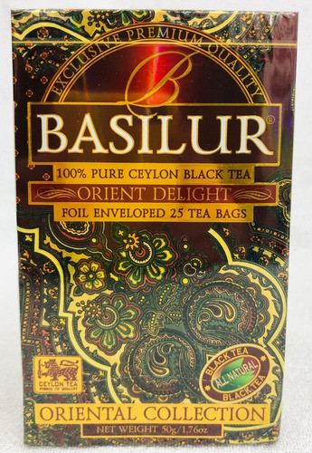 Chá Basilur  Preto Oriental (oriental Delight) Com 25 Sachês 0