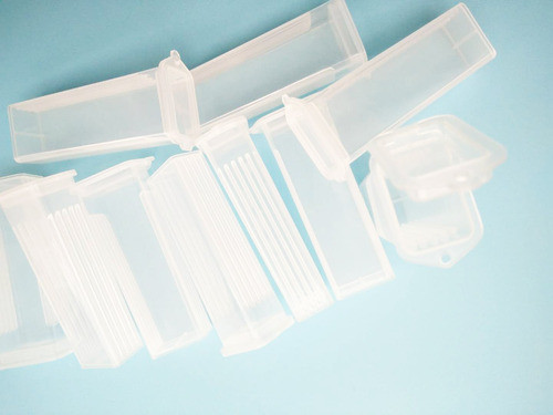 Caja De Plástico Para 50 Portaobjetos Rectangulares 0