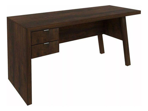 Mesa De Computador Me4122 C/ 2 Gavetas Rústico - Tecno Mobi 0