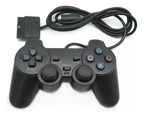 Joystick Ps2 Control Mando Play 2y1 Con Cable Vibracion Jeux 0