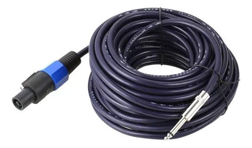 Cable De Audio 7,6 Mts Plug Speakon Para Bafles Profesional 0