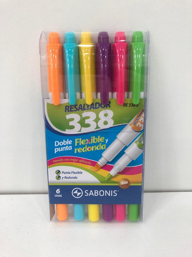 Resaltador Set X6 Doble Punta Sabonis 0