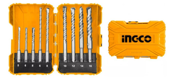 Set 9 Mechas Sds Plus Ingco Akdl30901 - Lnf 0