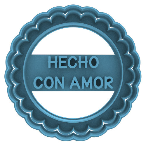 1544 Cookie Hecho Con Amor Cortante Para Galletas 0