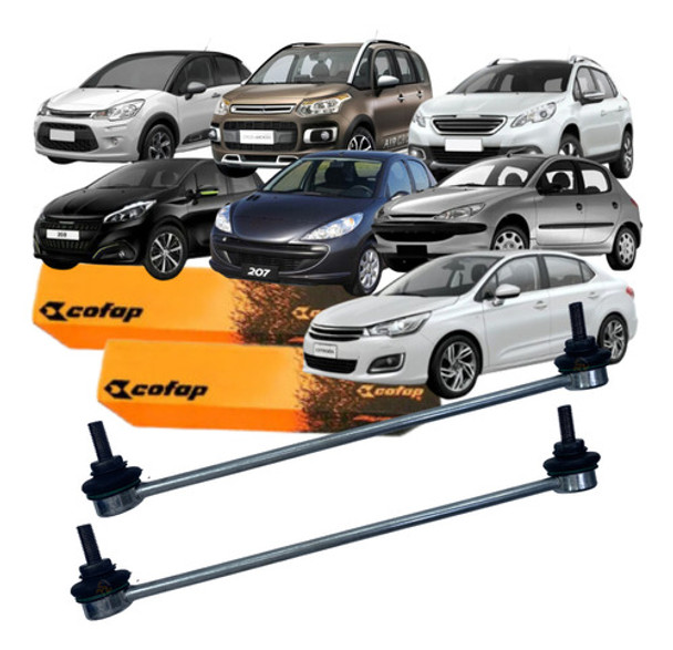 Par 2 Bieleta Dianteira Citroen C3 2007 2008 Original Cofap 0