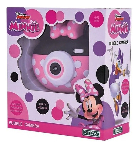 Bubble Camara Minnie Camara De Burbujas Con Luz Y Sonido 0