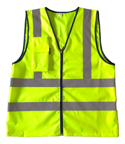 Chaleco Fluo Reflectivo Profesional Alta Visibilidad 0
