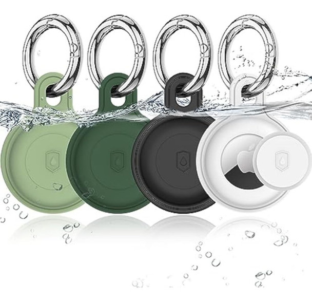 Szjcltd Paquete De 4 Soportes Para Airtag, Llavero 0