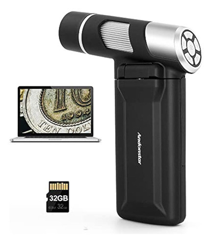 Microscopio De Bolsillo Andonstar Ad203 Con Pantalla De 4 Pu 0