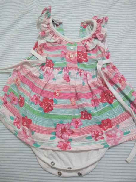 Vestido Body Beba 3 A 6 Meses 0