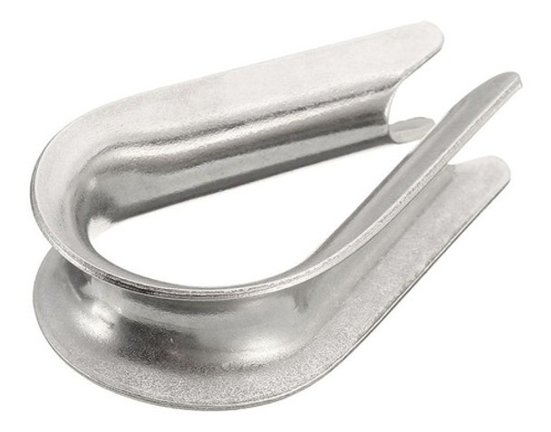 Sapatilha Leve 1/8 Pol Inox Anilha Para Cabo De Aço Corda 0