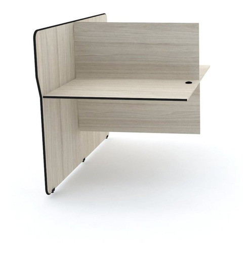 Mesa Estação De Trabalho E Atendimento Simples Lateral Com 0