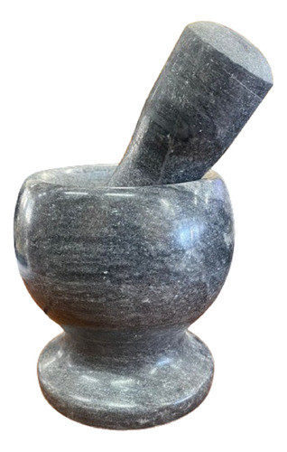 Mortero De Marmol 10 Cm Semillas Macizo Machacador 0