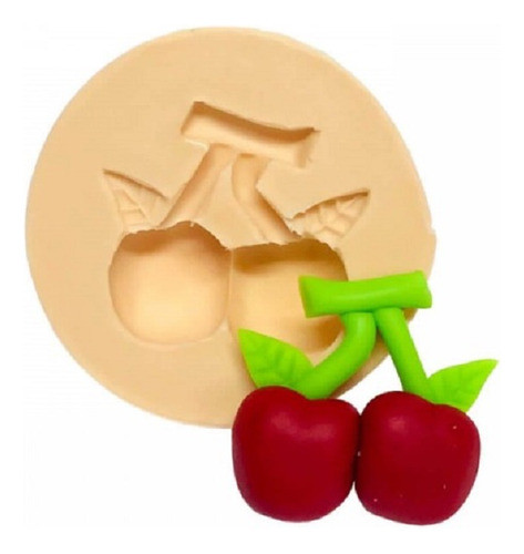 Molde De Silicone Frutas - Cerejas 0