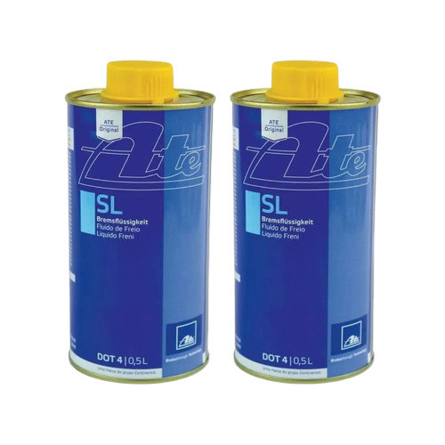 Oleo De Freio Dot 4 500ml Original Ate Sl Kit 02 Unidades 0
