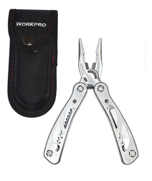 Herramienta Pinza Multifunci Plegable 12 En 1 Workpro Abaco 0