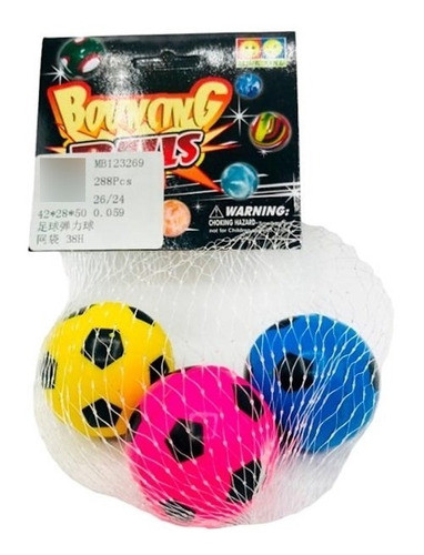 Bouncing Balls Pelotas Saltarinas X3 Surtidas 0